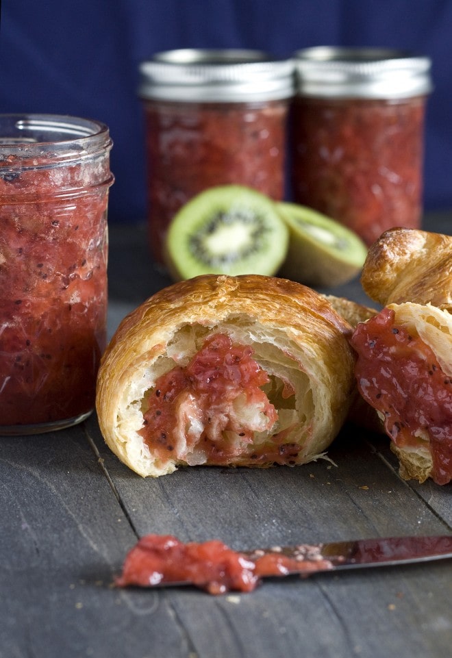 Strawberry Kiwi Jam | Sweet Remedy #BrunchWeek