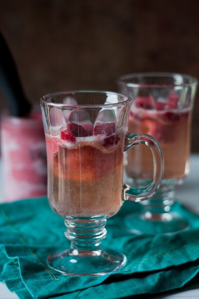 Raspberry and Riesling Sorbet Float | Sweet-Remedy.com #FrozenTreatWeek