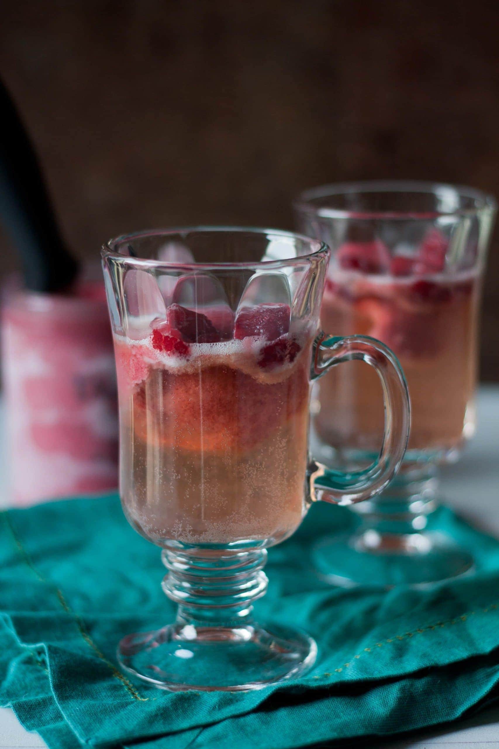 Raspberry Riesling Sorbet Float