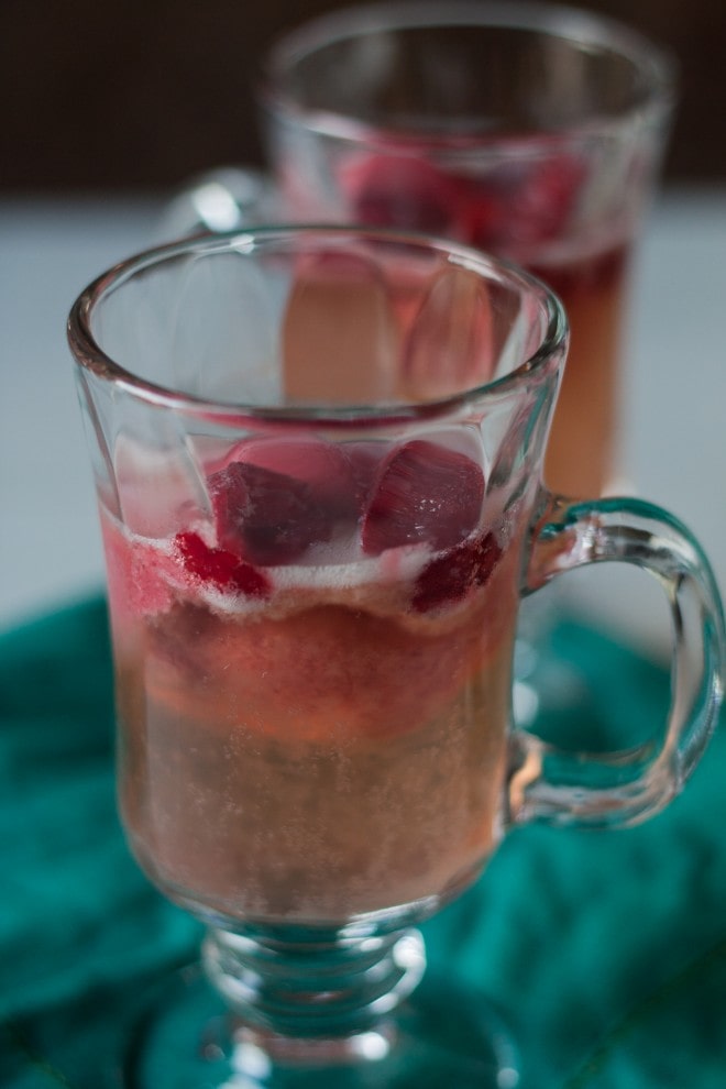 Raspberry and Riesling Sorbet Float | Sweet-Remedy.com #FrozenTreatWeek