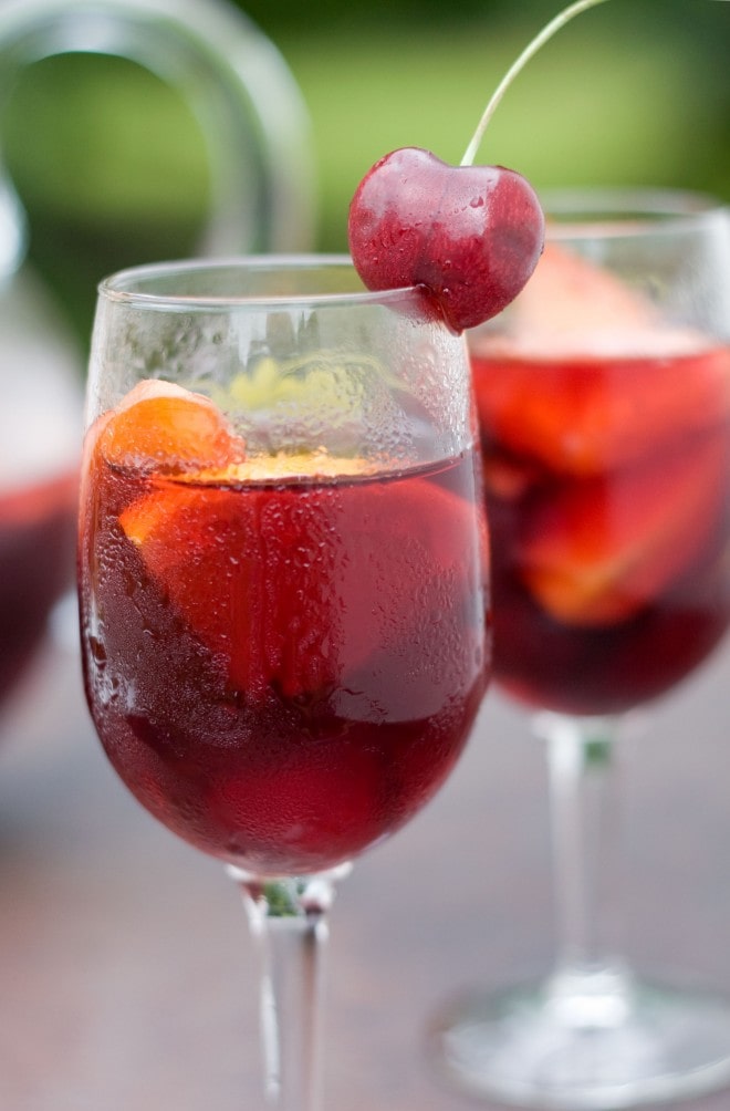 Red Cherry Sangria | Sweet-Remedy.com