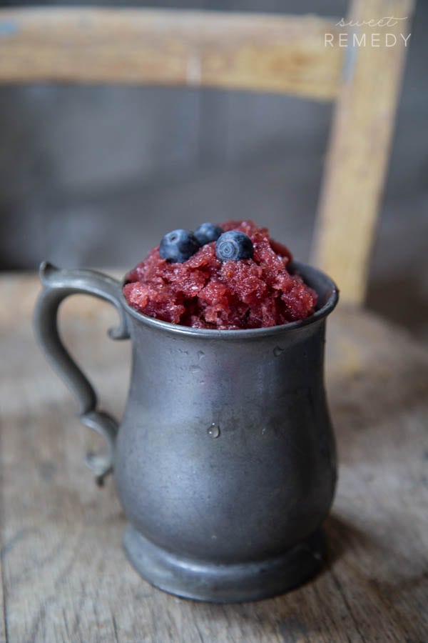 Blueberry Earl Grey Granita | Sweet-Remedy.com