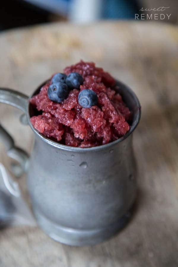 Blueberry Earl Grey Granita | Sweet-Remedy.com