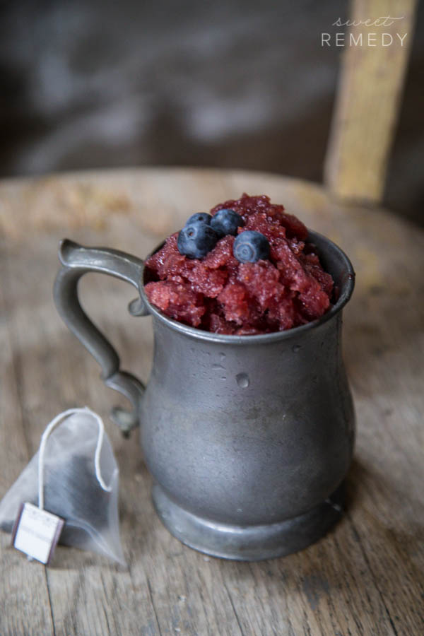 Blueberry Earl Grey Granita | Sweet-Remedy.com