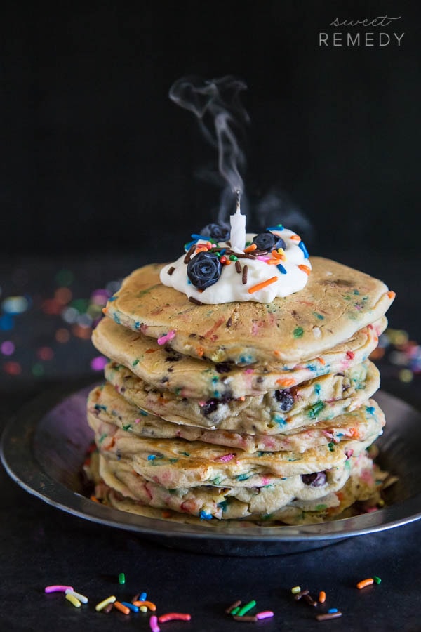 Blueberry Funfetti Pancakes