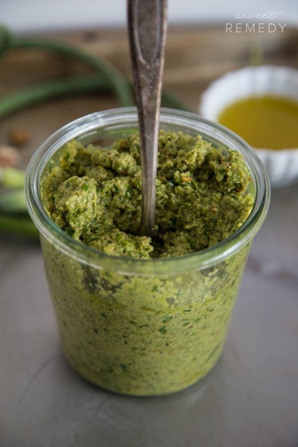 Garlic Scape Pesto 