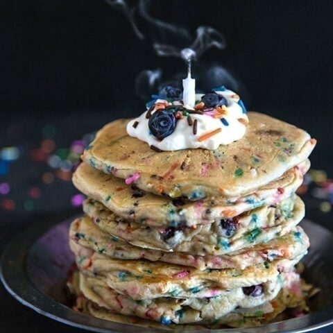 Blueberry Funfetti Pancakes