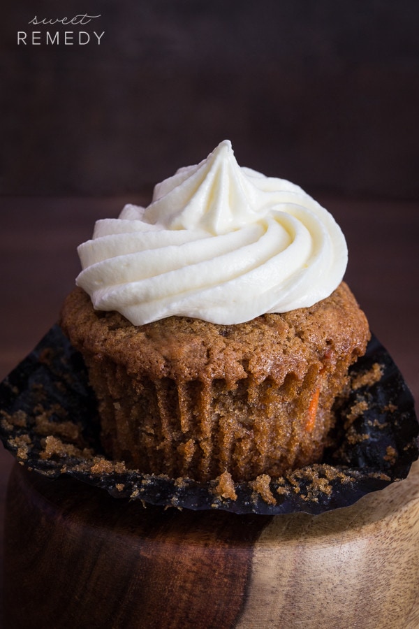 These Carrot Cake Cupcakes are whole grain and the cake part is dairy-free. 