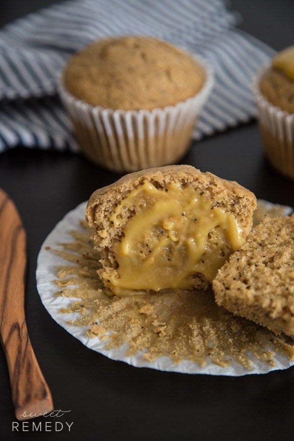 Lemon Poppy Seed Muffins - Whole grain and dairy-free!