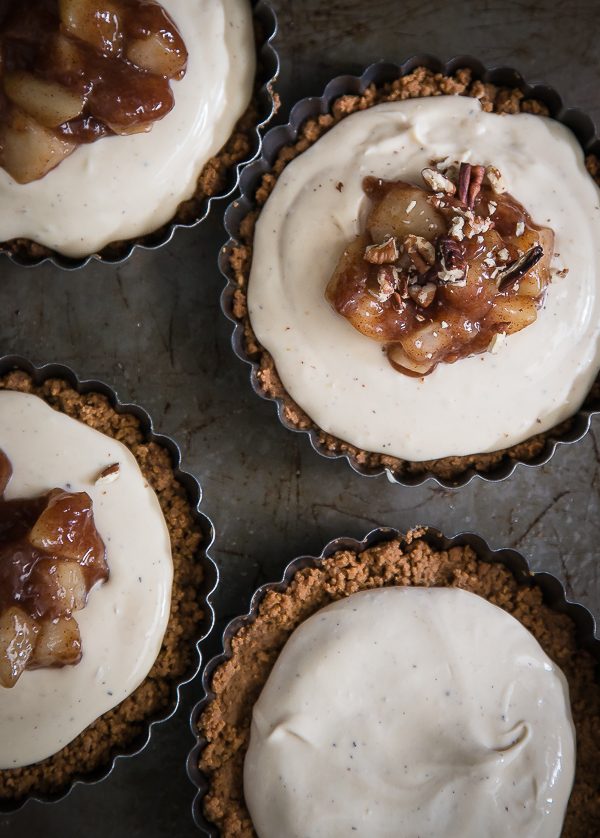 Pear Creme Fraiche Tarts