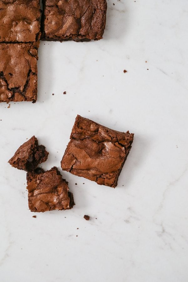 brownies on marble