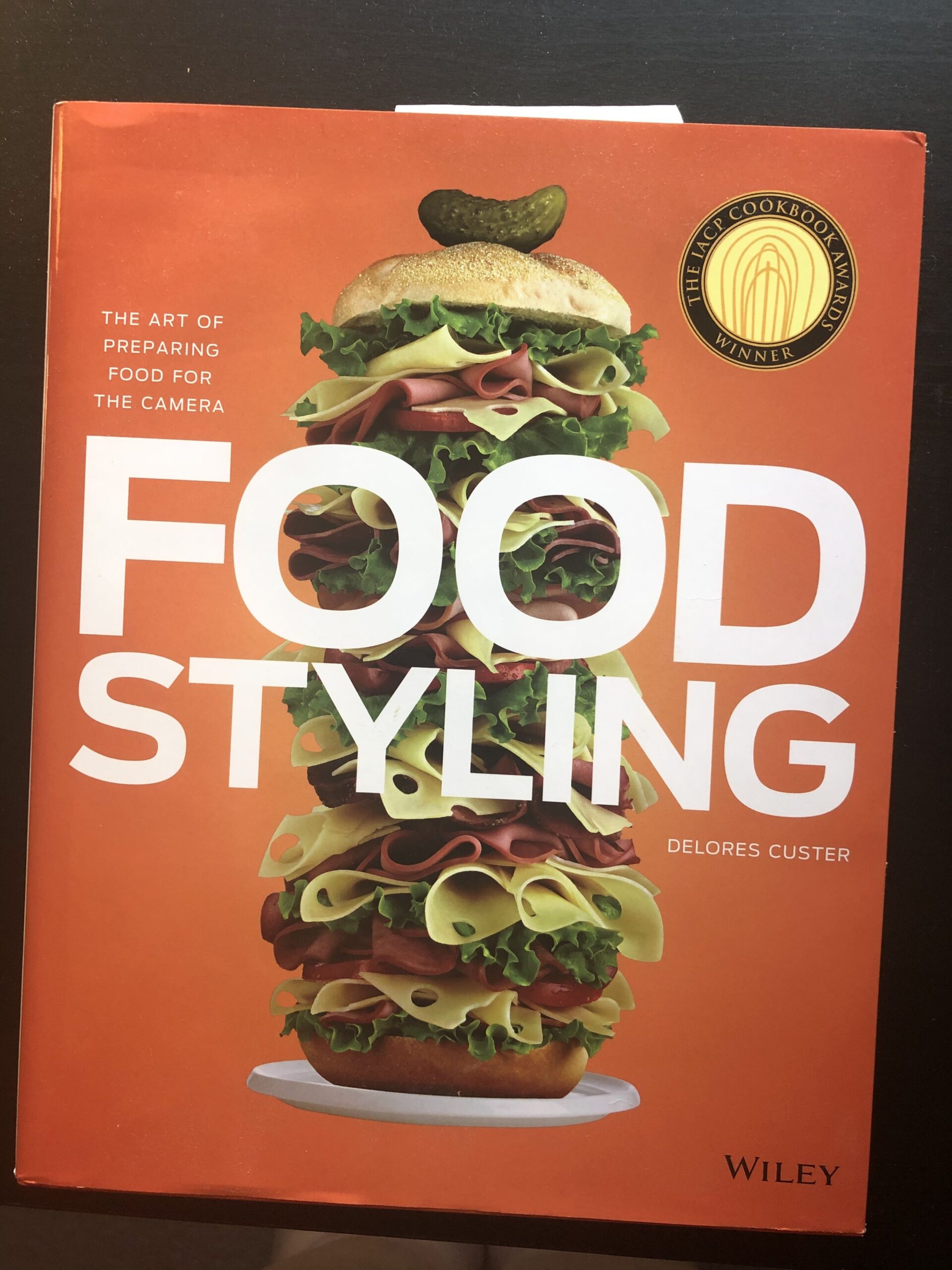 book cover for food styling book